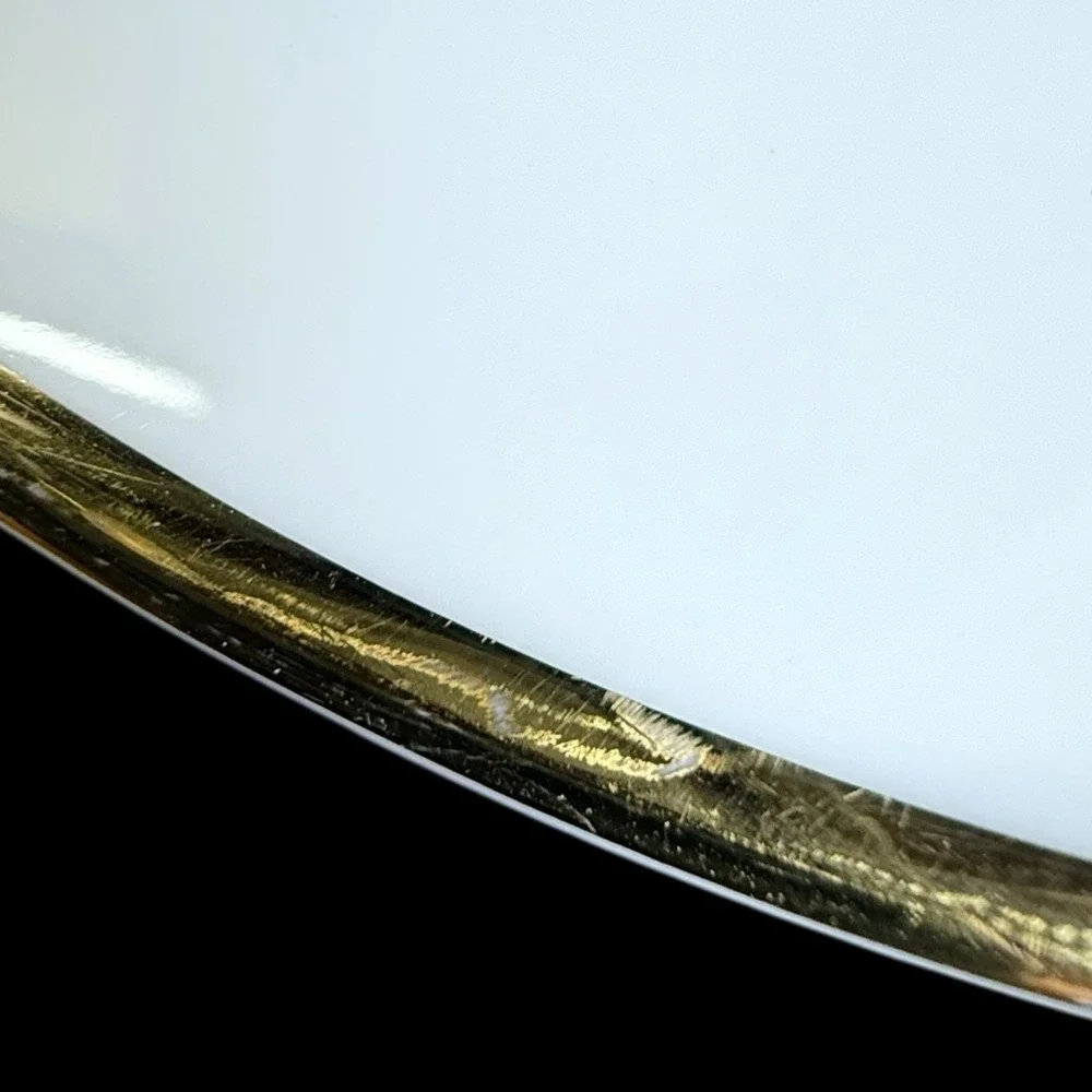 PIER 1 Gold Rim White 7.5